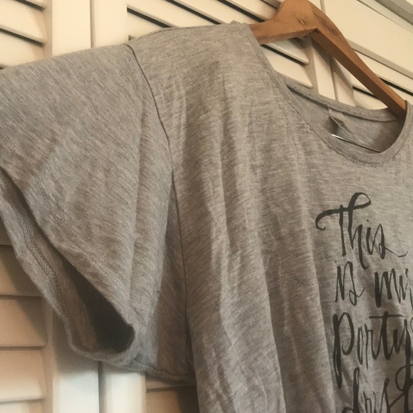 ‘This Is My Party Dress’ Cropped Tee - Picture 5 of 8